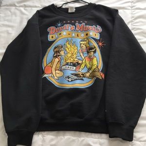 Devils music crew neck